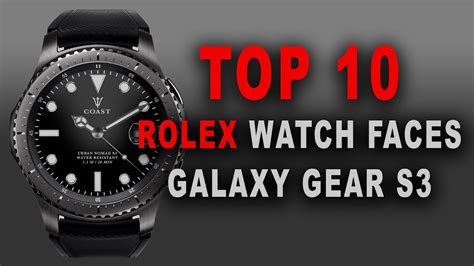 rolex faces for gear s3